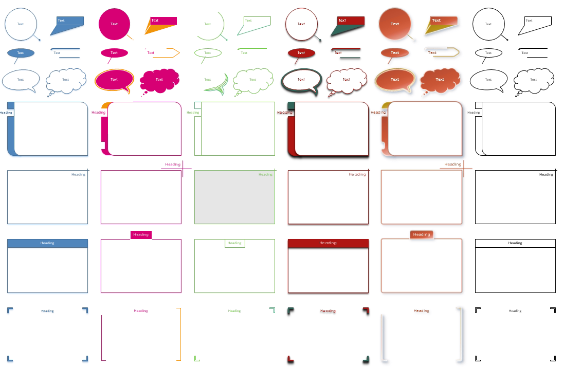 Containers and callouts in different themes